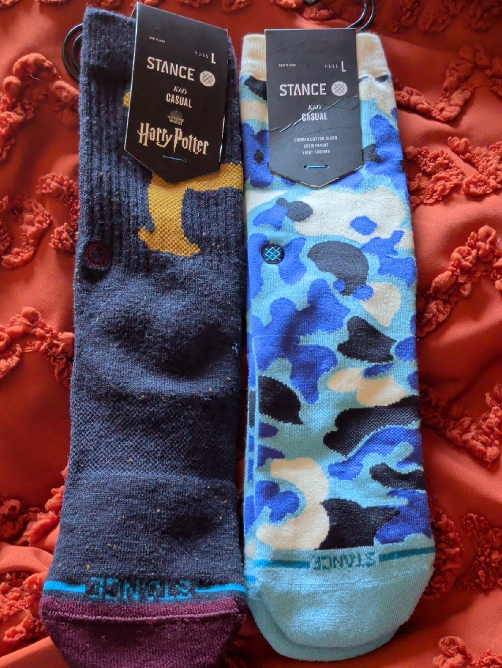 Stance KIDS Harry Potter & Patterned Crew Socks - Blue & Black